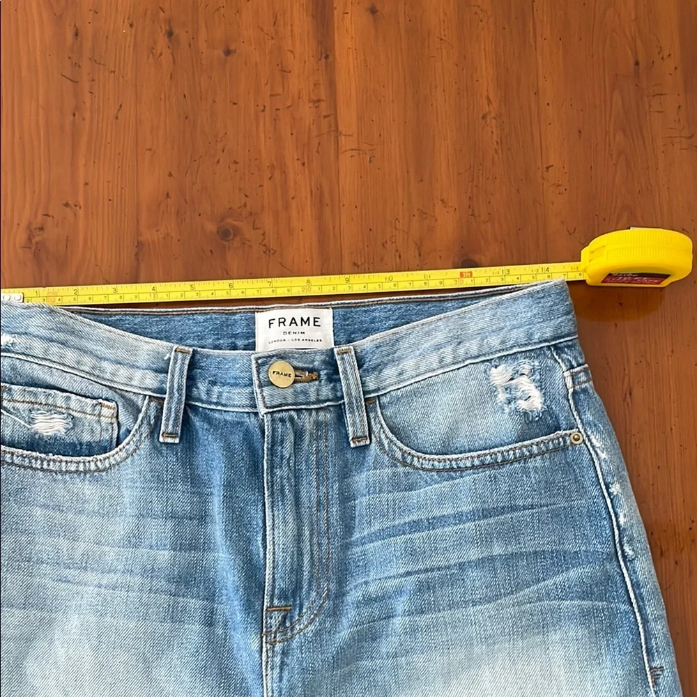 Frame Denim Blue Mini Skirt Casual - Picture 4 of 7
